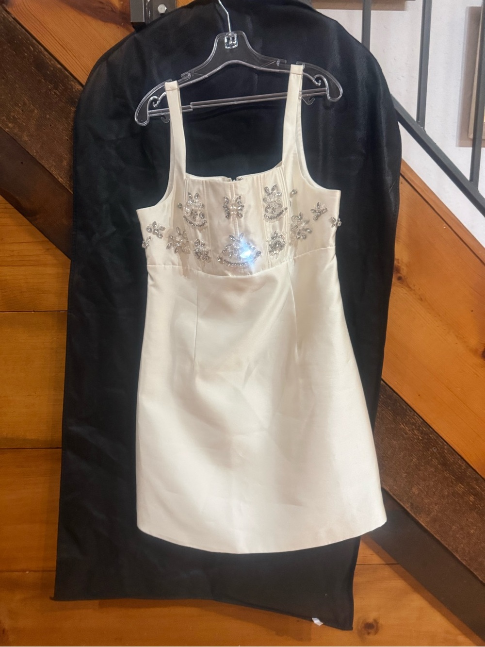 Gianni Bini Ivory Embellished Formal Girls Dress